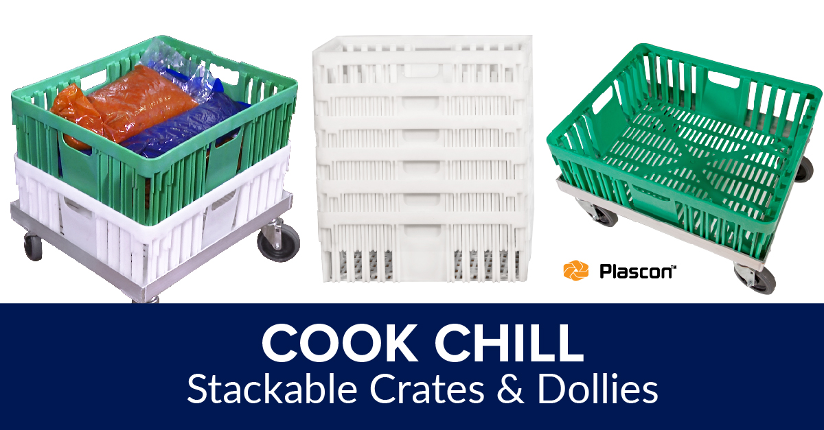 Stackable Nesting Crates for Cook Chill